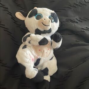 Adorable Black and White Plush Cow Toy